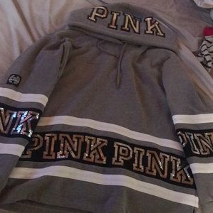 PINK bling pull over